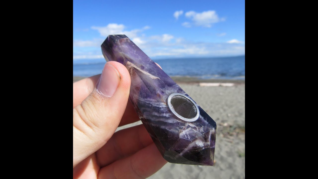 Amethyst Crystal Pipe