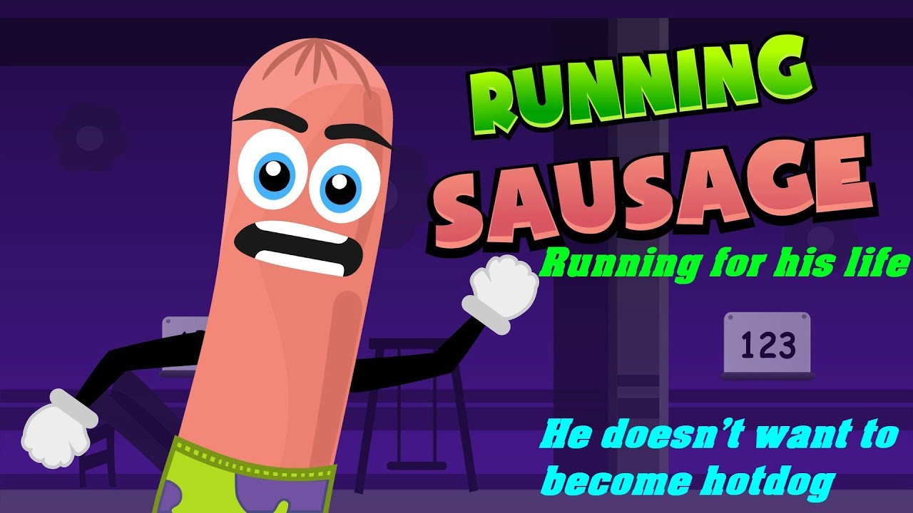 Running Sausage - Delicious looking sausage running for his life