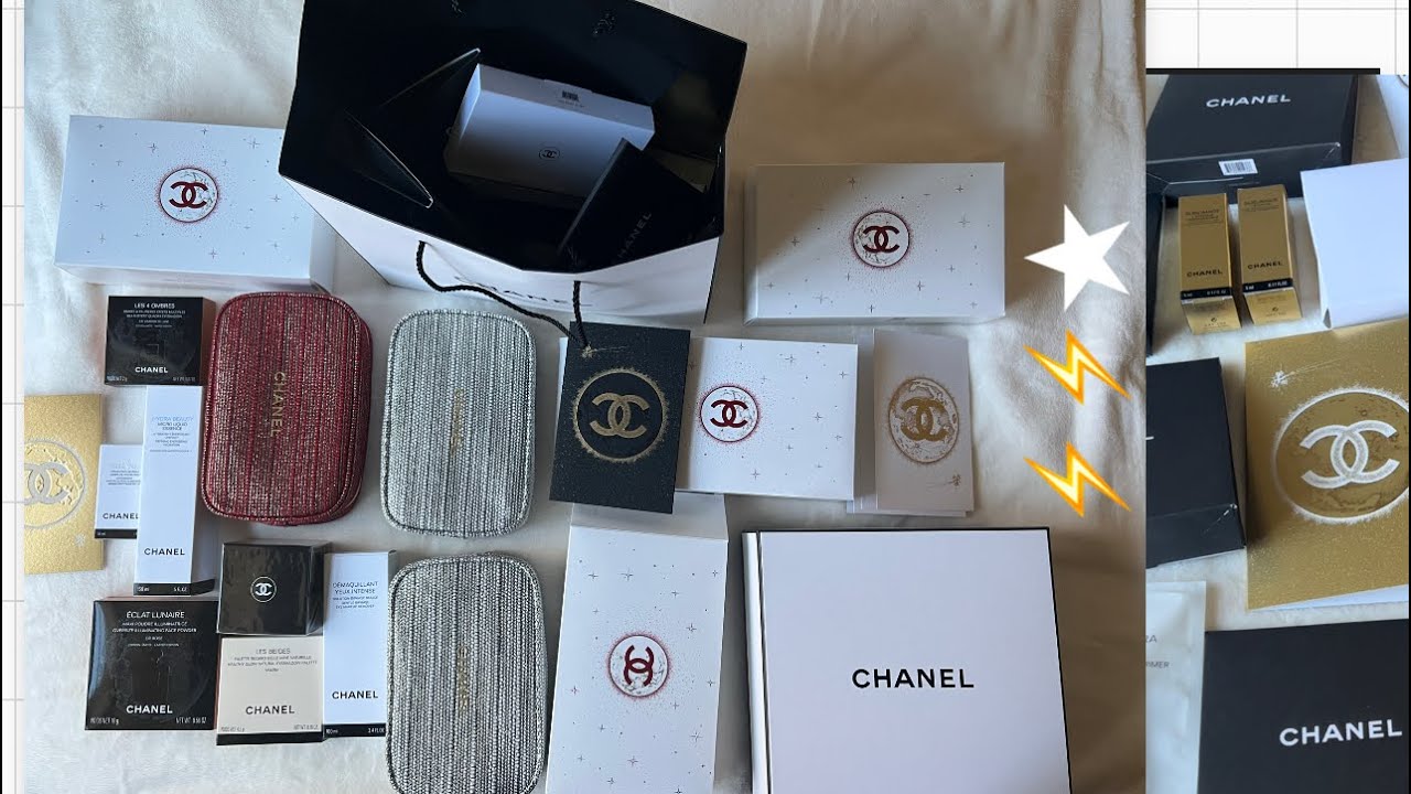 Beautiful Chanel Holiday Packaging 2022: Beauty and Fragrance Purchases &  Unboxing (ASMR) 