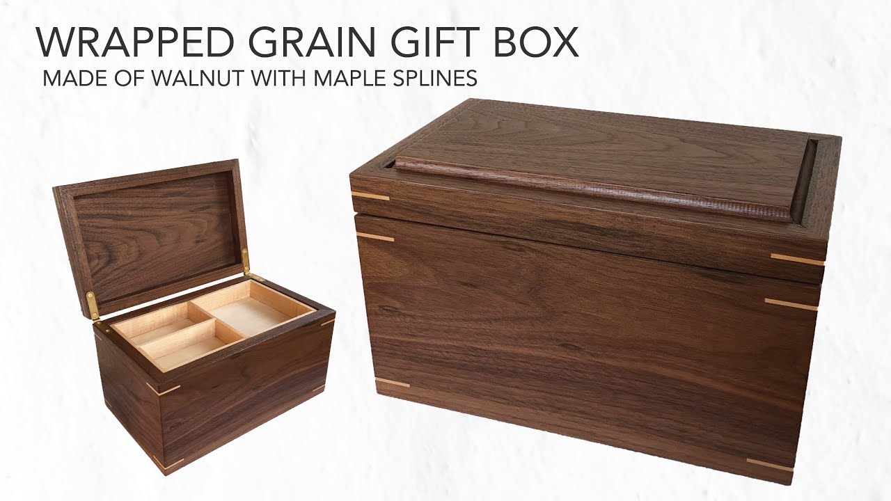 Making a Wrapped Grain Wooden Gift Box 