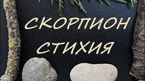 СКОРПИОН Стихия знака