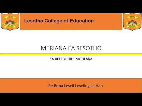 Meriana ea sesotho