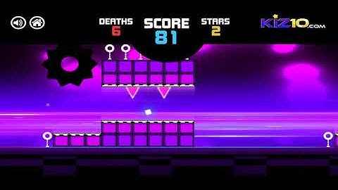 play Geometry Neon Dash Rainbow walkthrough