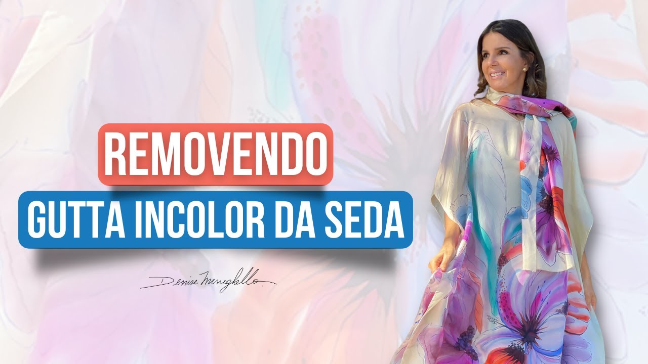 Dica para remover a gutta incolor da seda