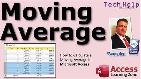 Calculate a Moving Average in Microsoft Access (Rolling Average, Rolling Mean, Moving Mean)