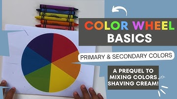 Color Wheel Basics | Primary & Secondary Colors | Prequel to Shaving Cream Art | Art for Kids