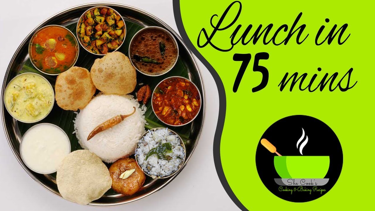 Veg Lunch Menu Recipes | Indian Veg Lunch Menu Ideas | Special Veg Thali | Indian Special Veg Thali | She Cooks
