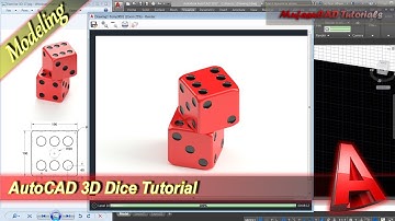 AutoCAD 3D Modeling Dice Tutorial Exercise 17