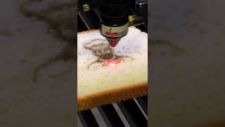 Custom Toast with a Laser? #shorts #wattsan #co2laser