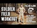30-Minute Military Full-Body Field Workout (No Equipment) | Train Like a Soldier ANYWHERE