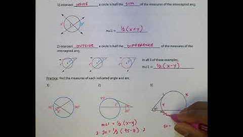 Unit 10 Lesson 6: Angle Measures & Segment Lengths