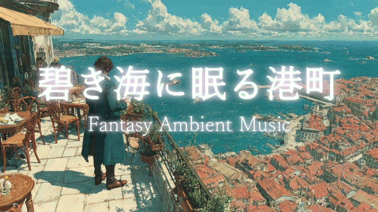 【勉強用・作業用BGM】碧き海に眠る港町 ― Port Town of the Azure Sea｜Celtic Fantasy Soundscape