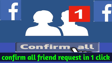 How to accept all friend request in one click on Facebook 😙