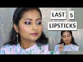 Lipstick Haul | Last 5 Lipsticks I Purchased | New Highend lipsticks