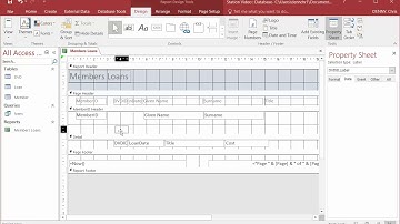 Creating a report with a calculated field in Access 2016