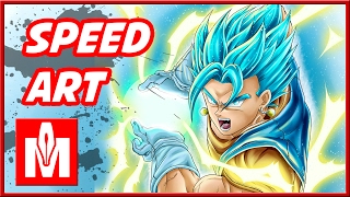 Vegetto Blue Final Kamehameha - Dragon Ball Super - Speed Art #08 ( Manga Studio 5 EX)