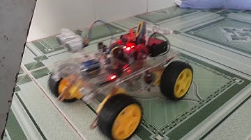 Robot  địa hình, tự động tránh vật cản.