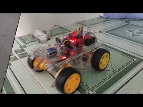Video Robot địa hình, tự động tránh vật cản. - youtube