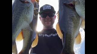 Dropshot fishing for BIG winter bass!