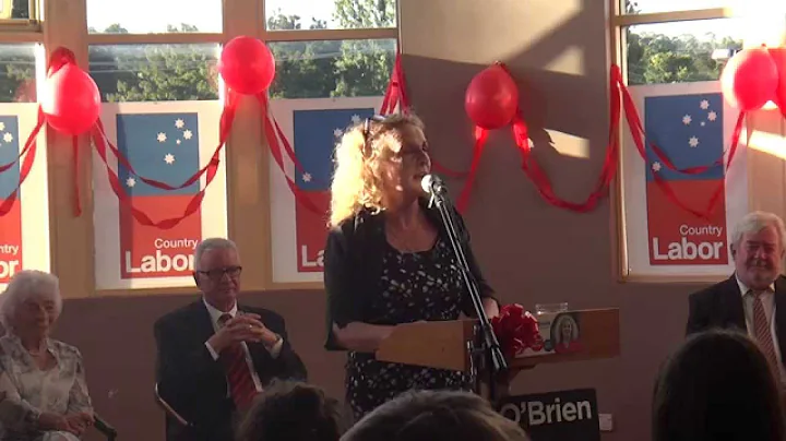 Debra O'Brien Speech-ALP Campaign Launch
