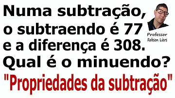 Como descobrir o subtraendo de uma subtração?