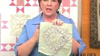 Marking quilting designs on your top