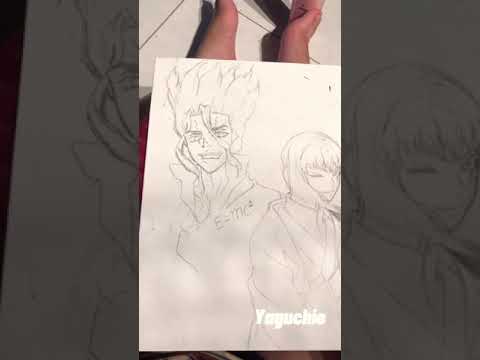 |Canvas painting| Senku and Gen (Dr Stone)| Yaguchie