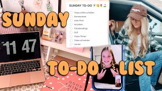 SUNDAY TO-DO LIST: FREUNDE, ARBEIT, LERNEN  PRODUCTIVE DAY IN MY LIFE | MaVie Noelle