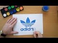 How to draw the Adidas logo - Adidas Originals