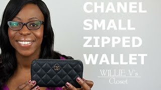 CHANEL Classic Zipped Wallet Caviar Review 