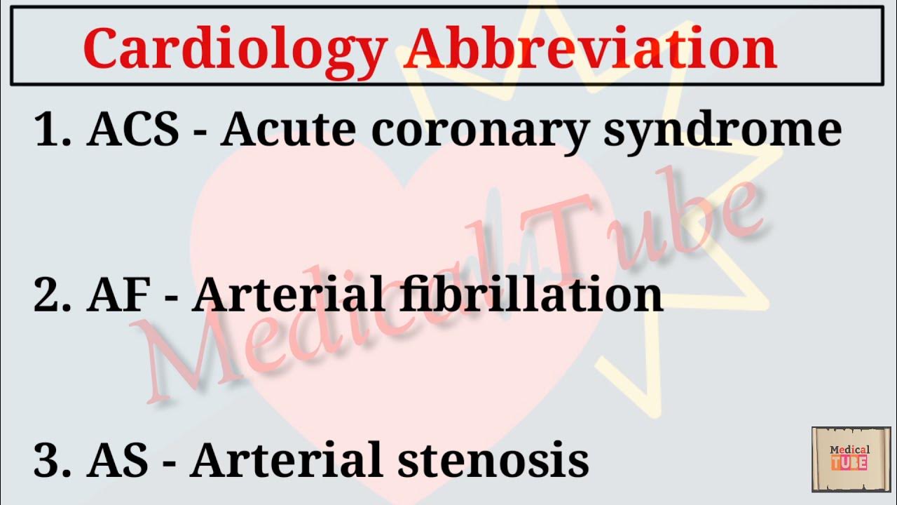 cardiology-abbreviation-and-terminology-basic-medical-knowledge
