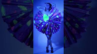 Fan as an accessory to a transforming design wearableart costume rococo fashiondesigner