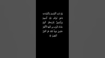 تلاوة هادئة 🎧🎧 [ يوم ترى المؤمنين والمؤمنات يسعى نورهم بين أيديهم وبأيمانهم ... ]