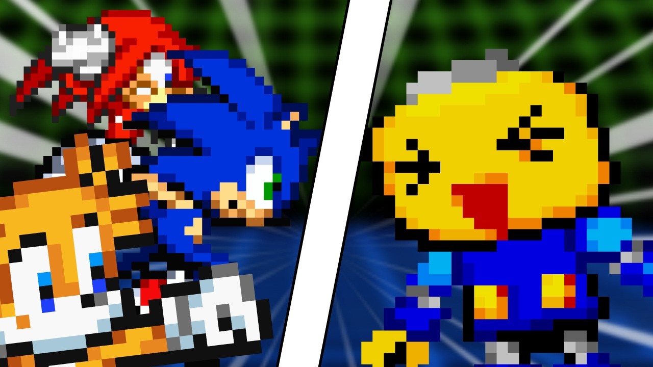 Команда Соника против ... Сервбота!? (Анимация спрайтов Соника и Мегамена)