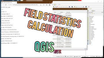 QGIS Tutorial || How to Calculate Field Statistics in QGIS | Field Statistics Extract of Vector Data