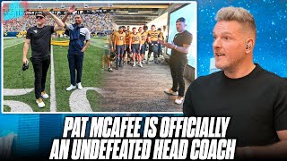 Pat McAfee Is ly An Undefeated College Football Coach, Beat Pat White In WVU Spring Game