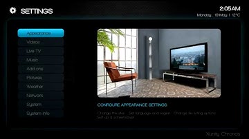 Xunity Eclipse - XBMC Settings - Changing Appearance