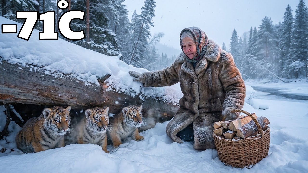 93-Year-Old Widow Saves a Freezing Tiger Cub | A Miracle Happens in Her House | Yakutia Survival