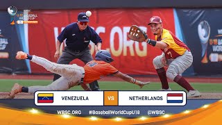 HIGHLIGHTS – Game 8 – Venezuela vs. Netherlands – WBSC U-18 Baseball World Cup
