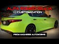 New wheels and carbon fiber spoiler for the giulia from madness autoworks