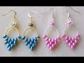 HOW TO MAKE EARRINGS WHITH SUPERDUO BEADS