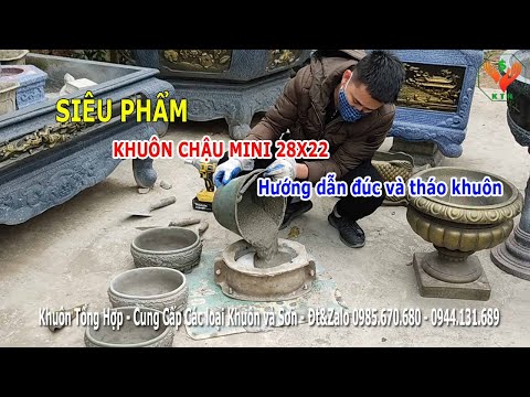 Video Khuôn chậu cây cảnh mini giá rẻ | Khuôn Tổng Hợp - youtube