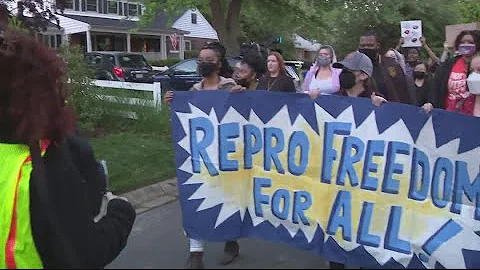 Abortion rights protests continue outside of Supreme Court Justices' private homes