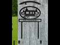 Pop-up Camper with Personalized Name Metal Sign