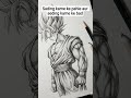 Goku ki drawing shading karne ke bad#art #drawing #anime #goku #saher