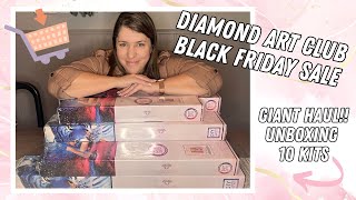 My BIGGEST DAC Black Friday Haul!! Unboxing 10 Diamond Painting Kits!