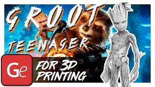 groot teenager 3d printing miniature assembly by gambody - miniature fortnite presentation