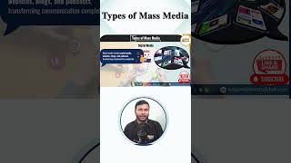 Types of Mass Media #5 | Print, Electronic & Digital Explained | UGC-NET Mass Communication