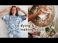 tie dying + making pizza from scratch | XO, MaCenna Vlogs