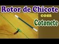 CHICOTE de PESCA de PRAIA com ROTOR caseiro de COTONETE ◆ Dicas de SURFCASTING